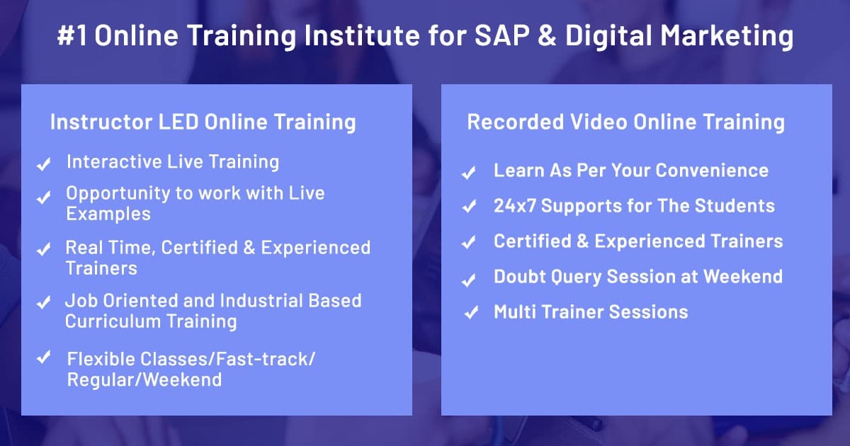 online training for SAP